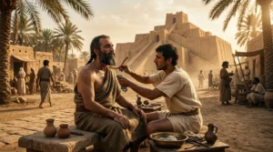 Afeita que te afeita: la historia del primer barbero (de Mesopotamia a tu barbería)